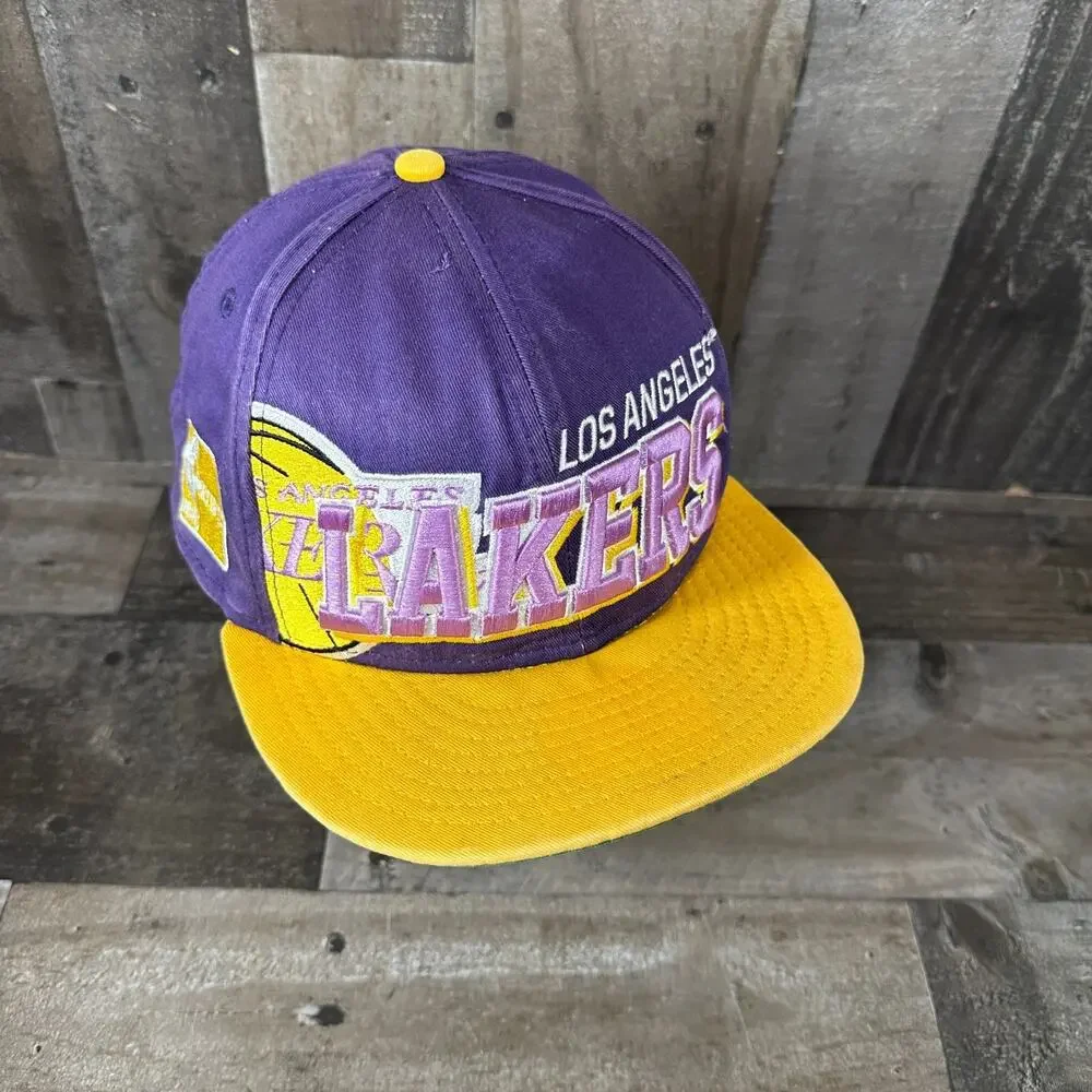 NBA‎ Los Angeles Lakers SnapBack Hat Cap New Era Purple Hardwood Classics